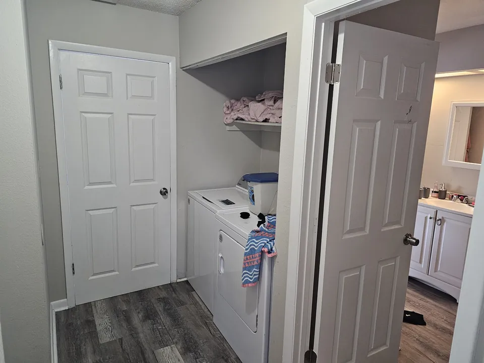 Laundry closet at 1106u20131108 Country Club Lane