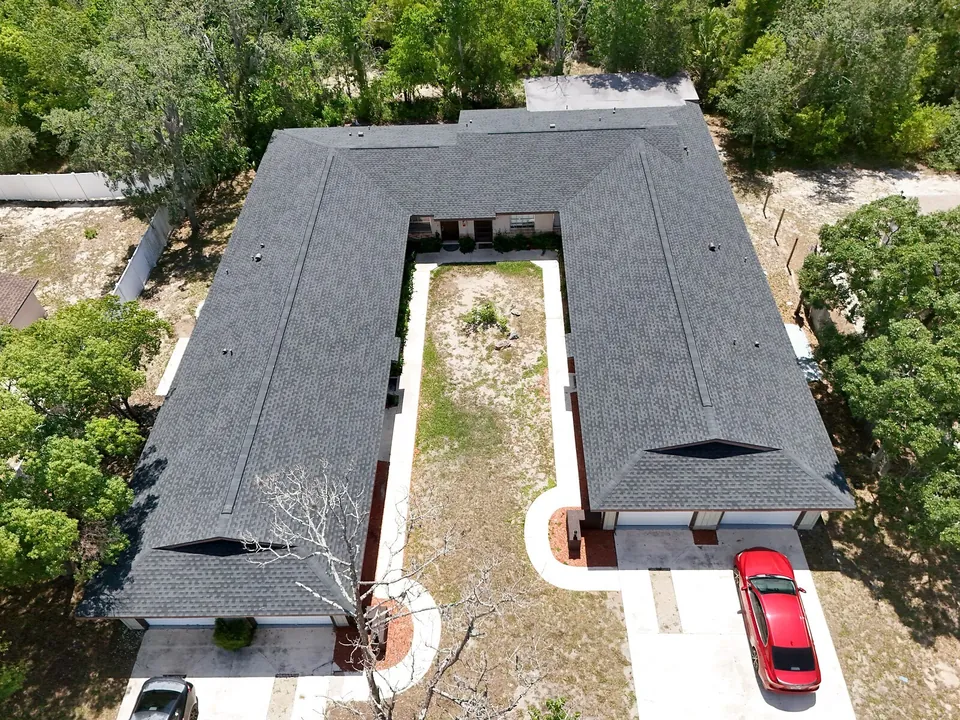 Exterior roof layout overhead at 1277 Sylvia Avenue