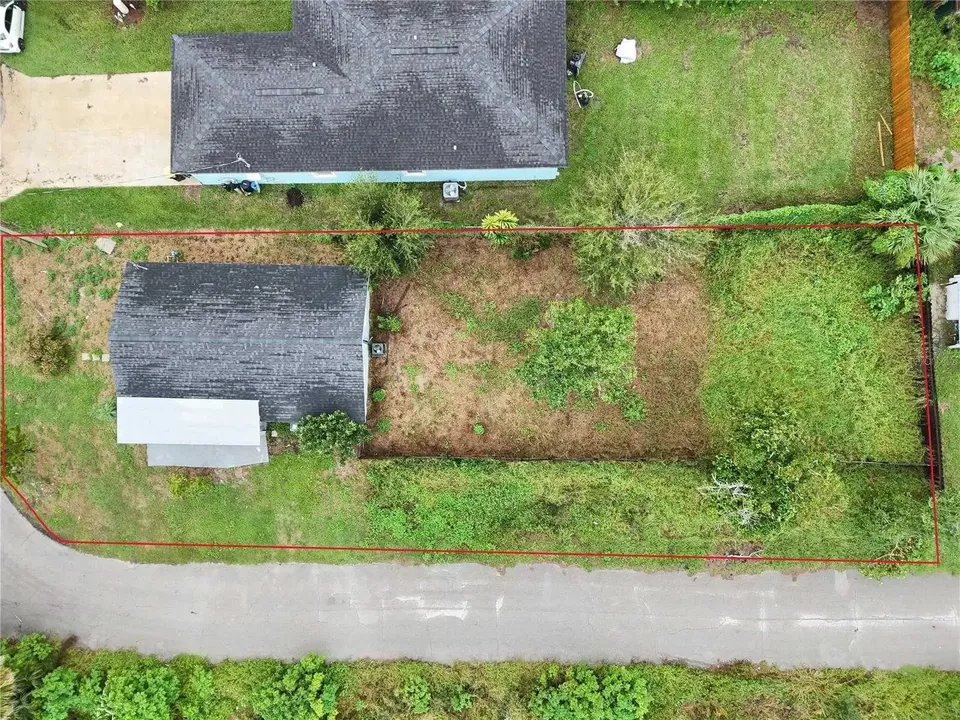 Overhead lot view at 129 Florida Drive