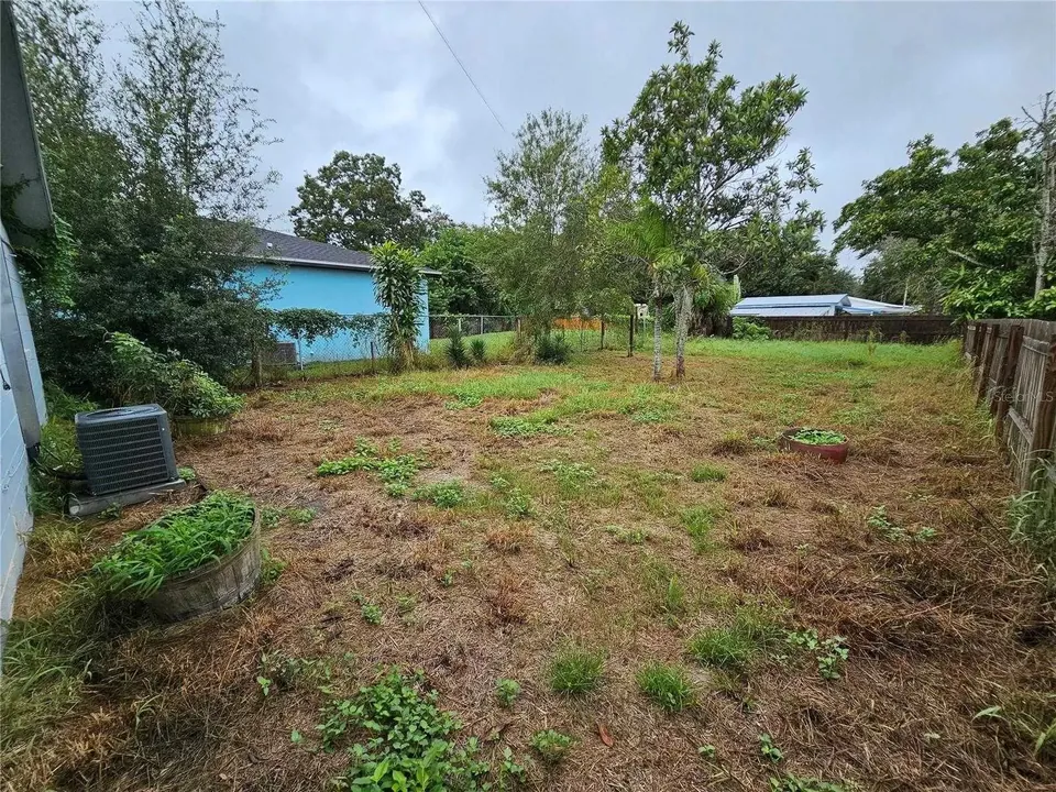 Back yard view at 129 Florida Drive