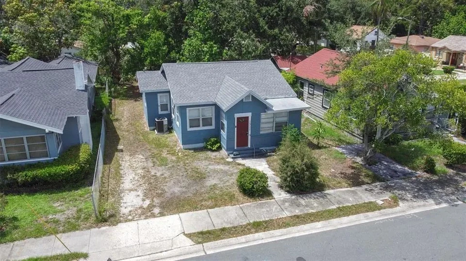 Aerial view of the front exterior at 1311 Prescott Street S