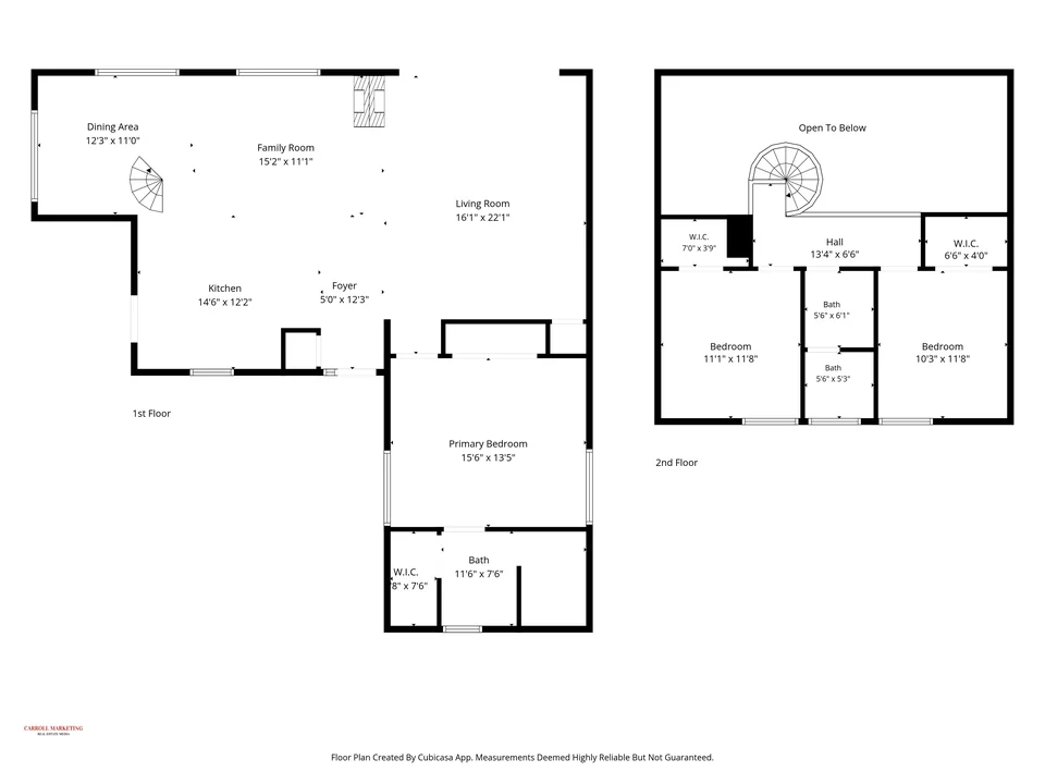 Illustrated floor plan for 18200 Cypress Cove Lane