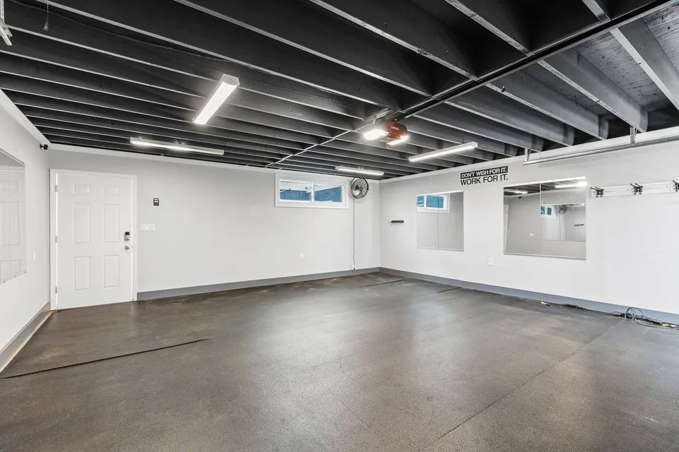 Two-car garage interior