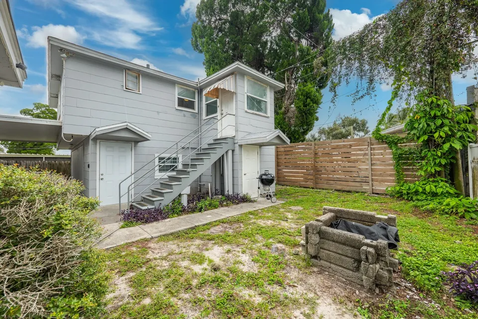 Rear residence and exterior stairs