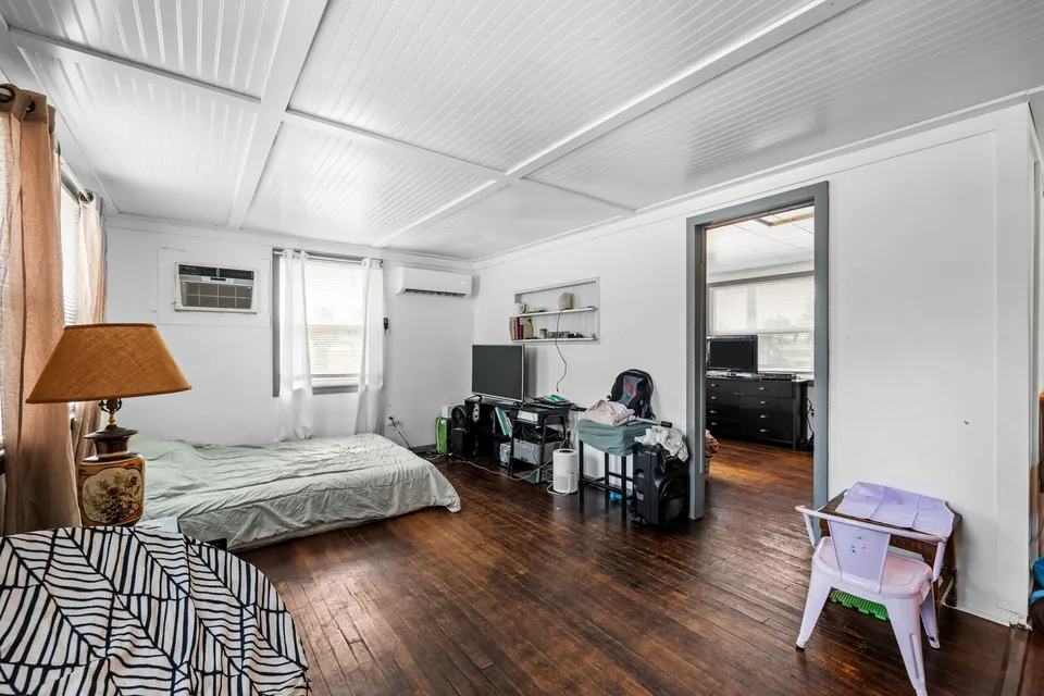 Occupied bedroom and work area