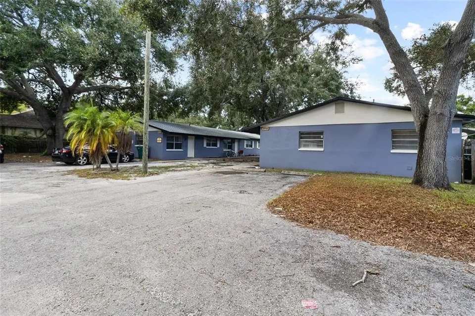 Driveway view toward the triplex at 3753 141st Place