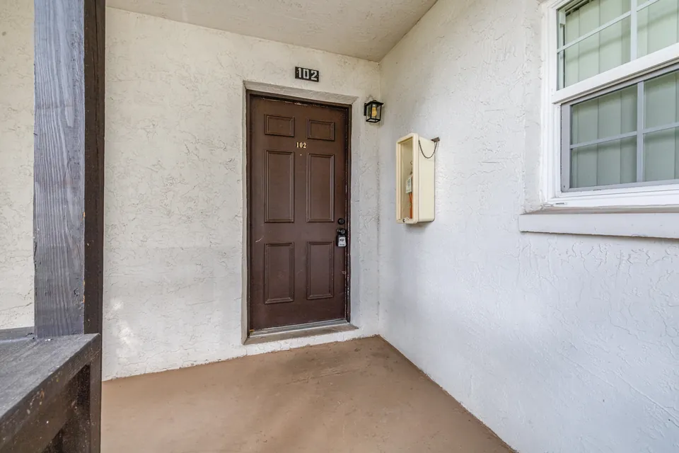 Front door and exterior window