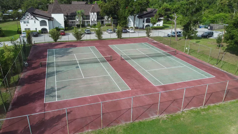 Community tennis courts