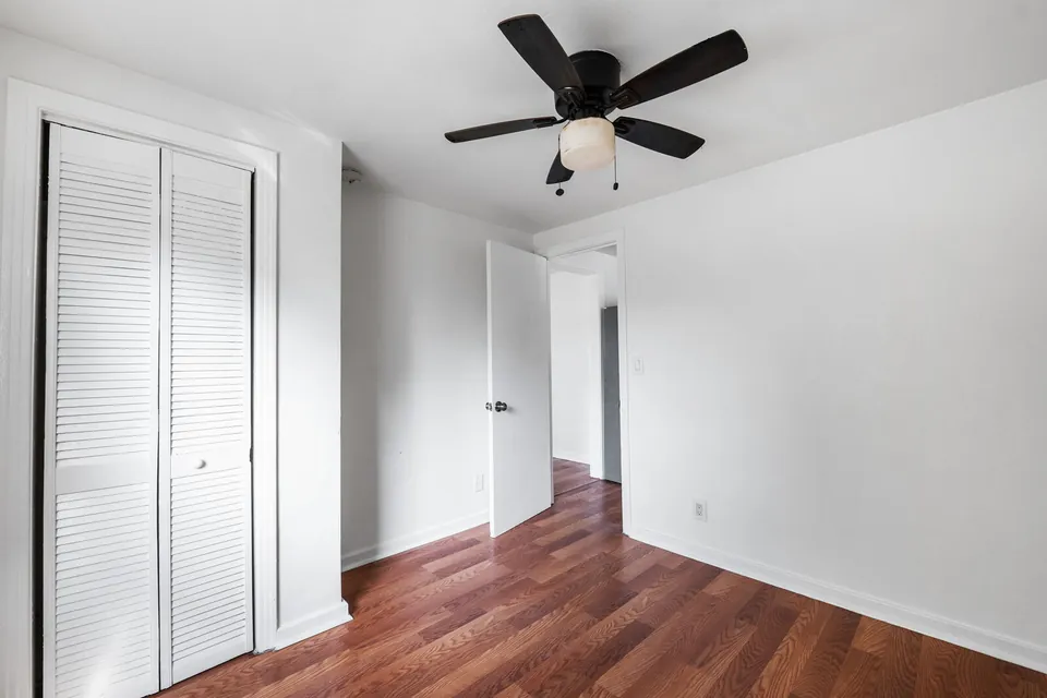 Bedroom closet and hallway