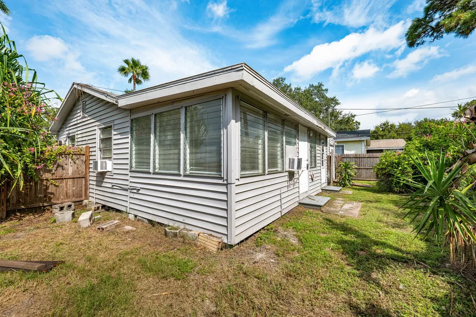 Rear exterior of the front residence