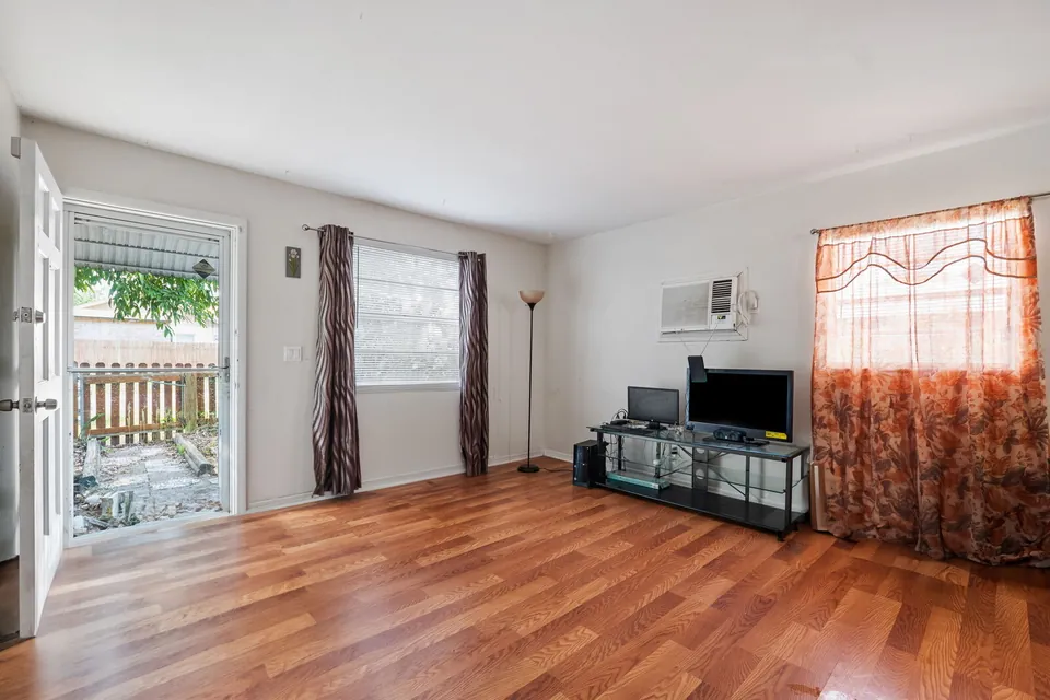 Occupied living room in the rear residence
