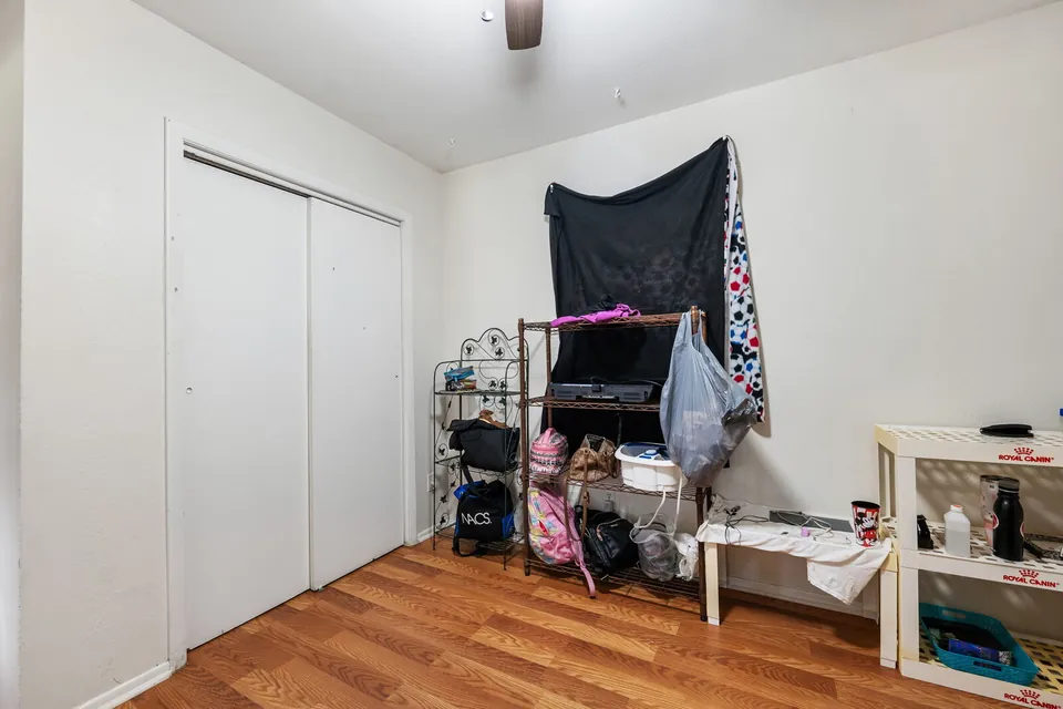 Bedroom closet and storage area
