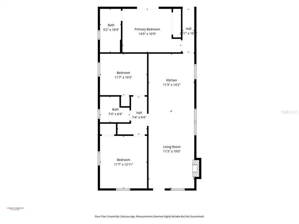 Floor plan of 5907 N Ola Avenue