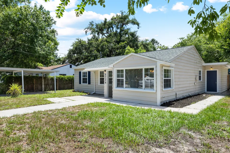Front exterior from the driveway