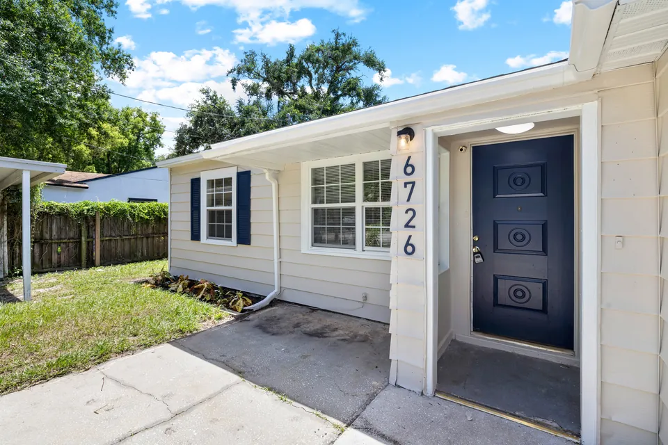 Front entrance and house number